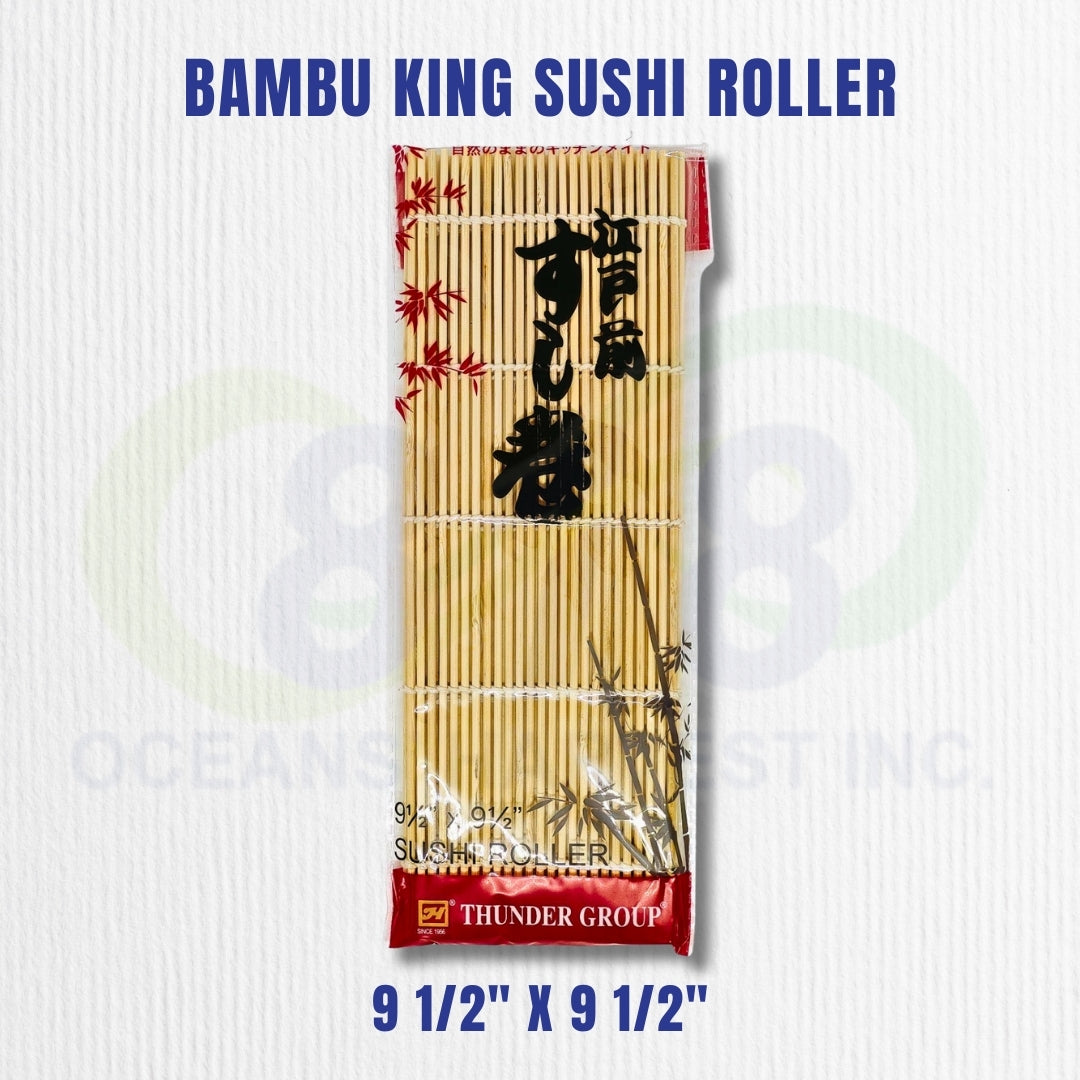 Bambu King Sushi Roller Bamboo Mat 9.5x9.5 Inches – Japanese Sushi Making Tool