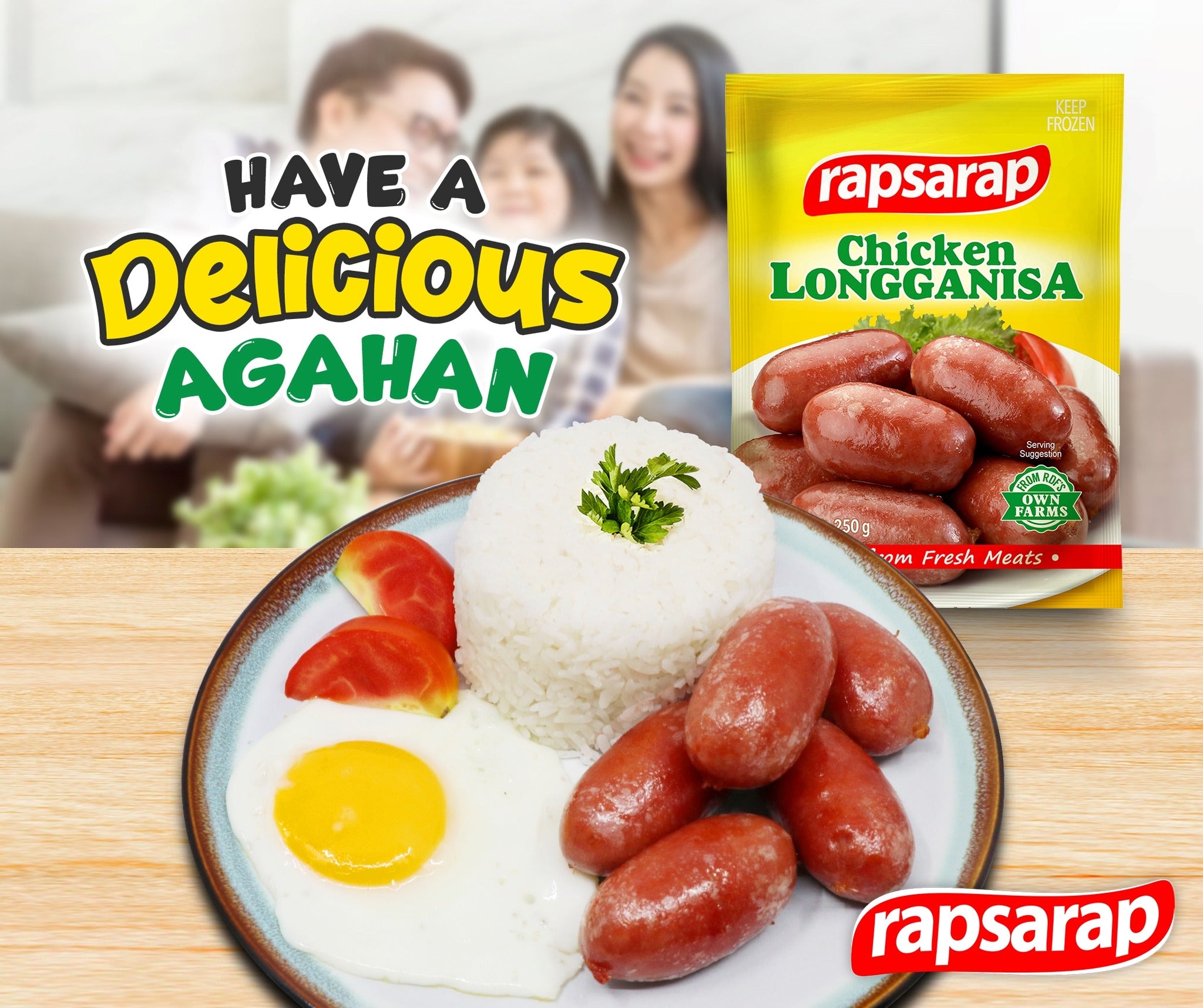 Rapsarap Chicken Longganisa (250g)