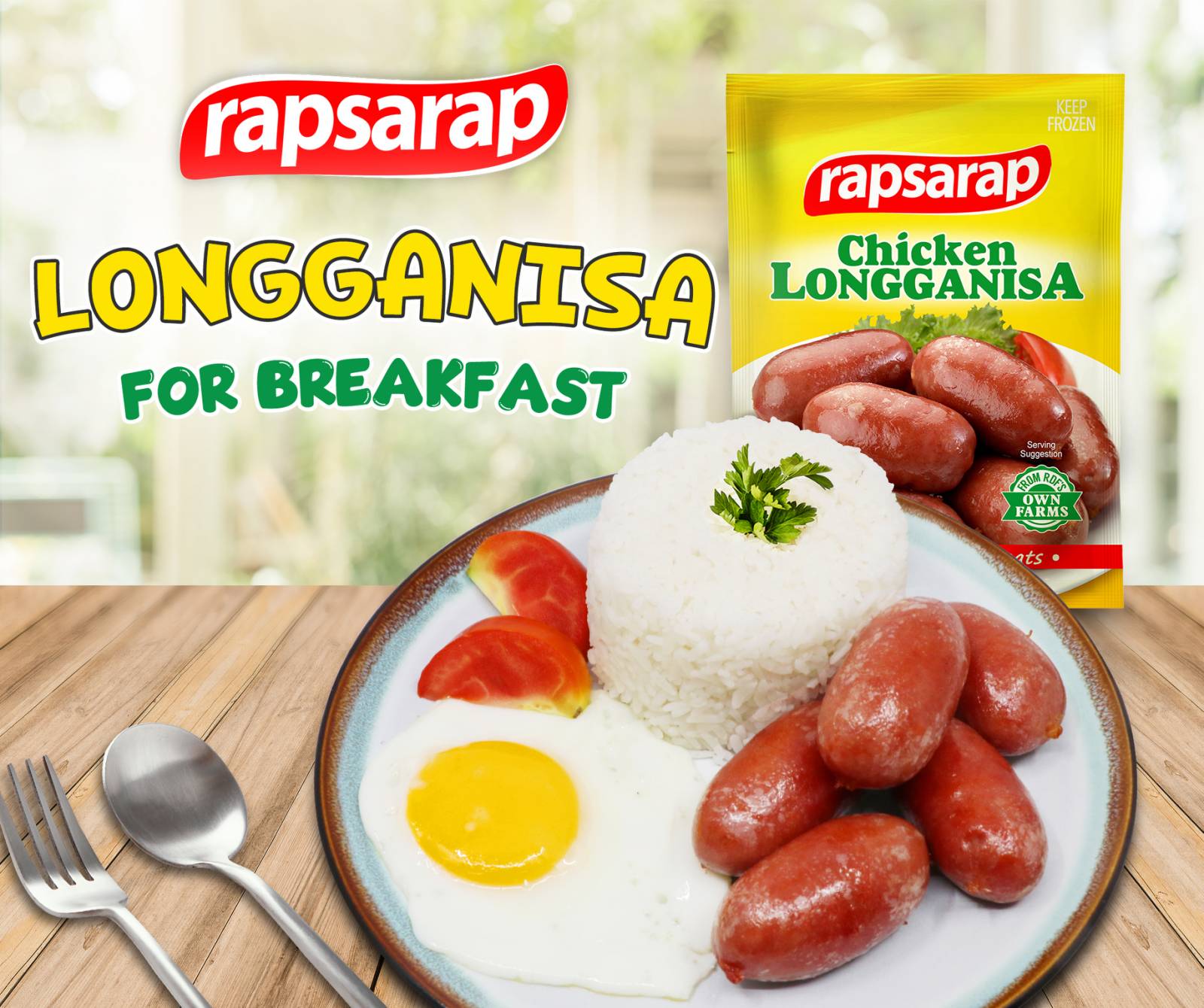 Rapsarap Chicken Longganisa (250g)